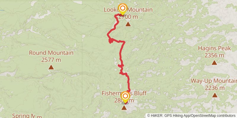 Continental Divide Trail - New Mexico stage 22 Map