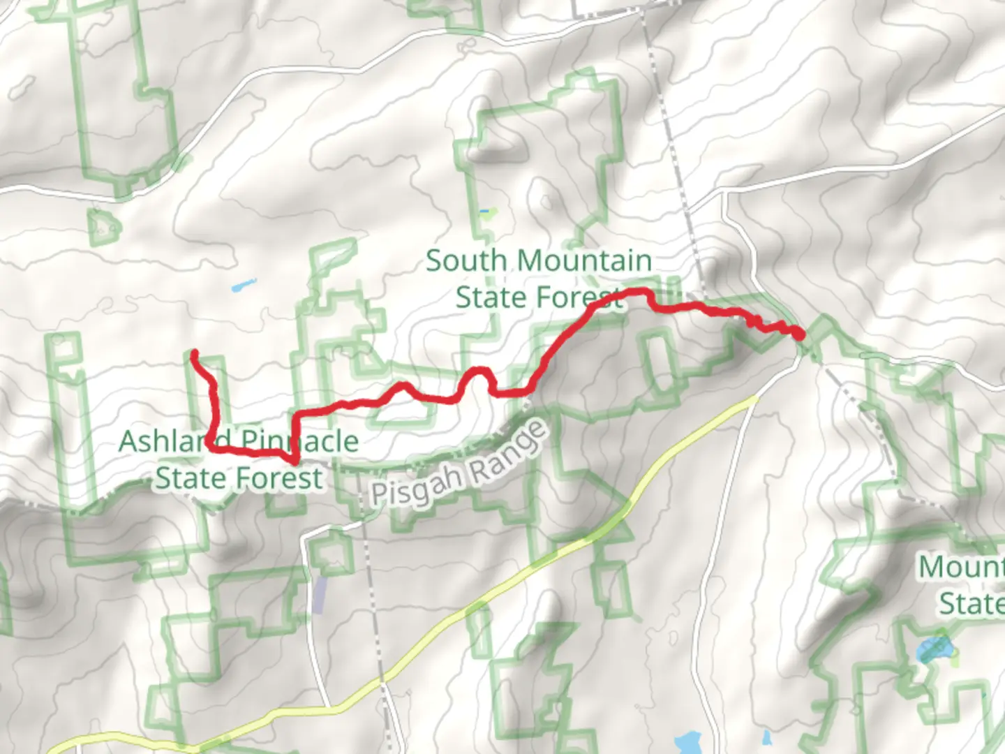 An image depicting the trail Mount Pisgah and Richtmyer Peak via Long Path Trail and its surrounding area.