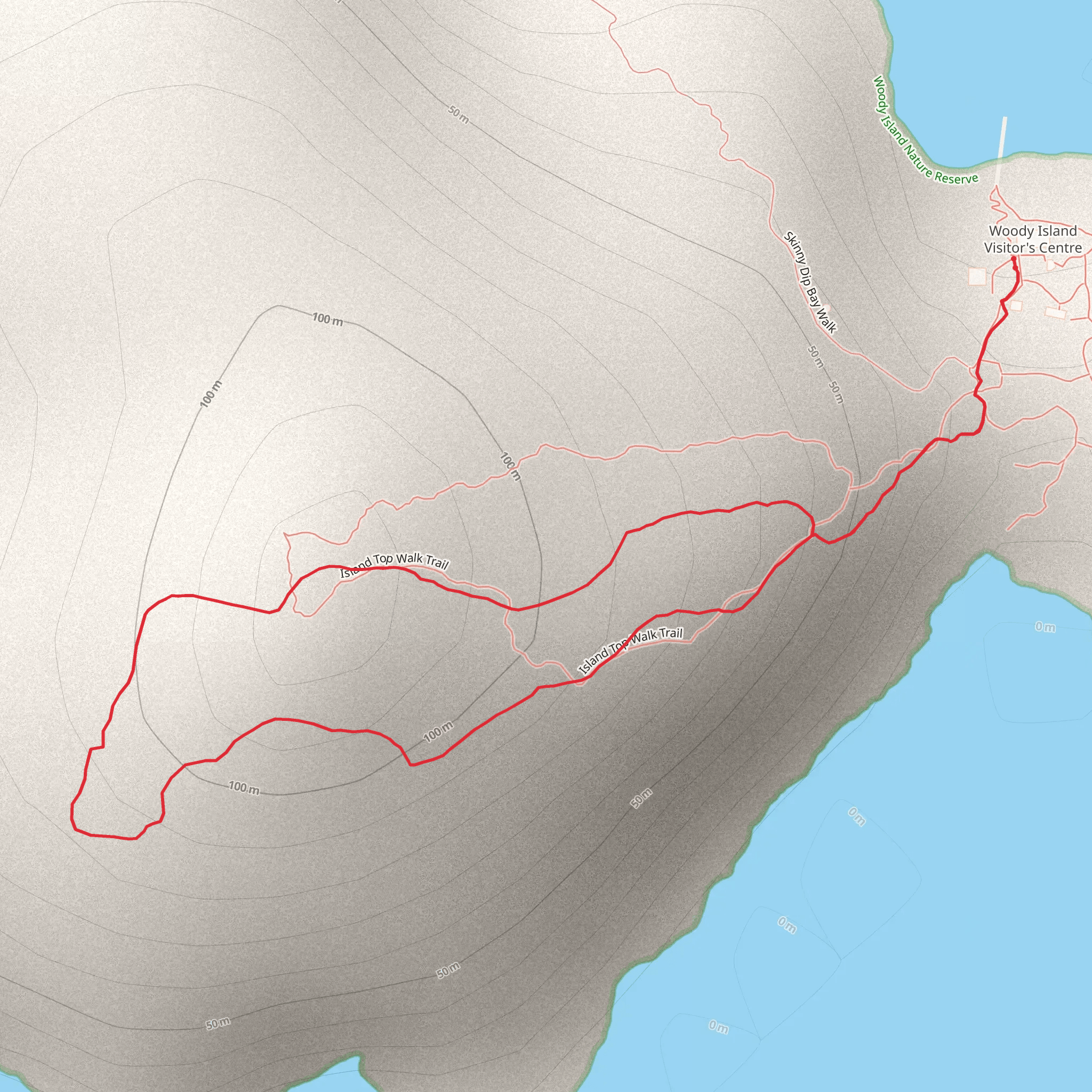Island Top Walk mobile static map