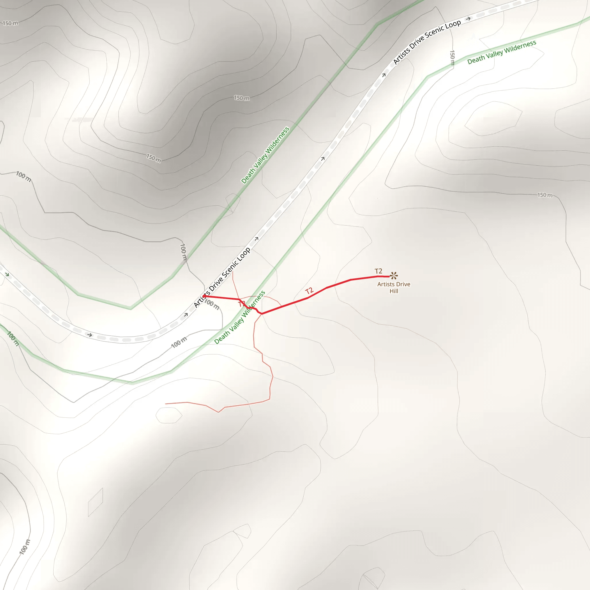 Artists Drive mobile static map