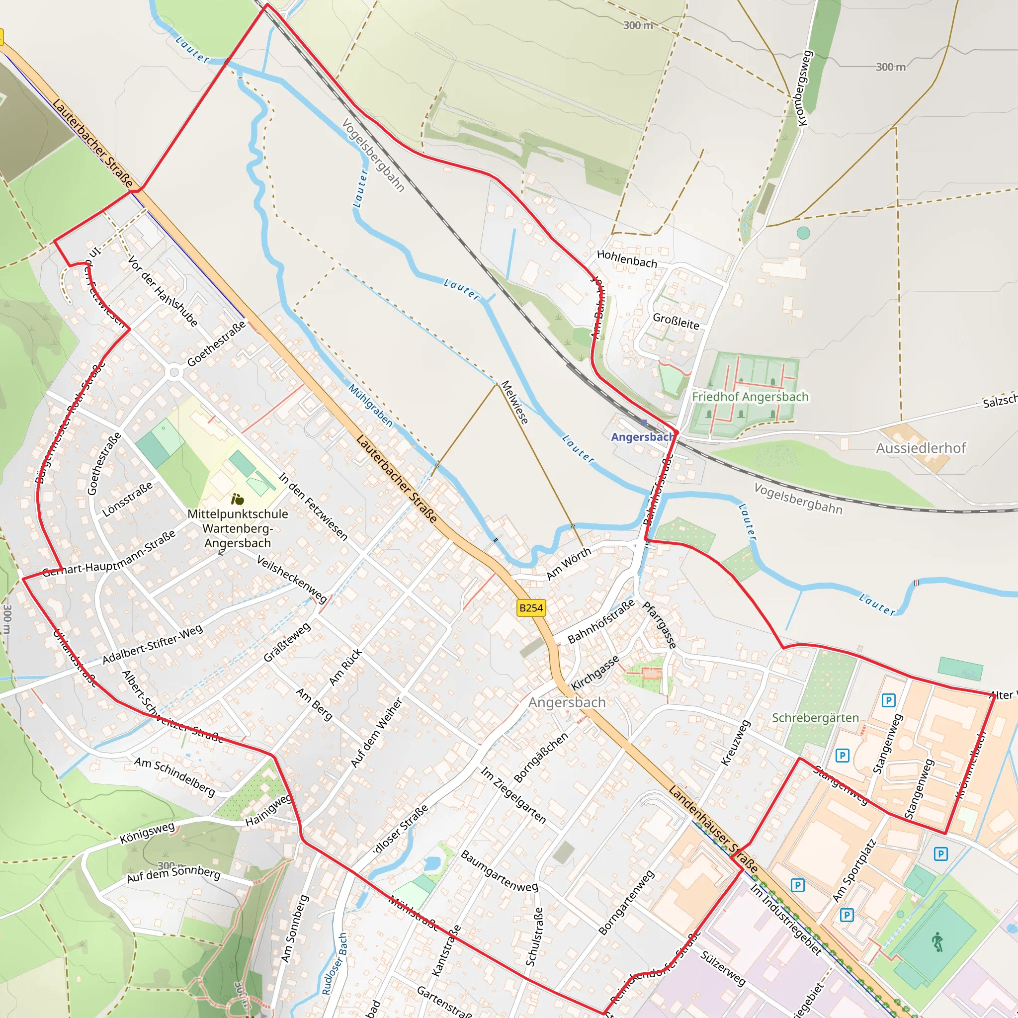 Angersbach Loop mobile static map