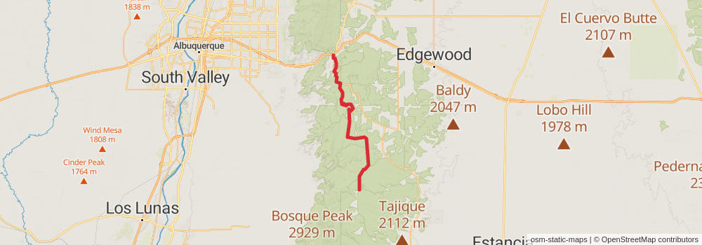 Grand Enchantment Trail stage 65 Map