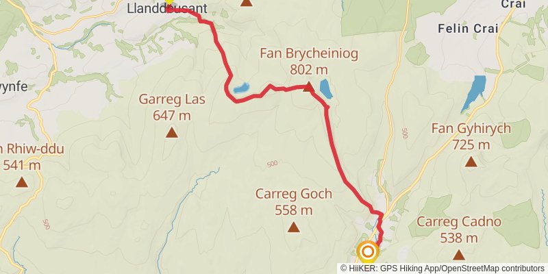 Cambrian Way stage 10 Map