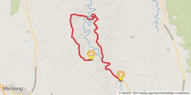 The Scenic Rim via Link 2 stage 2 Map