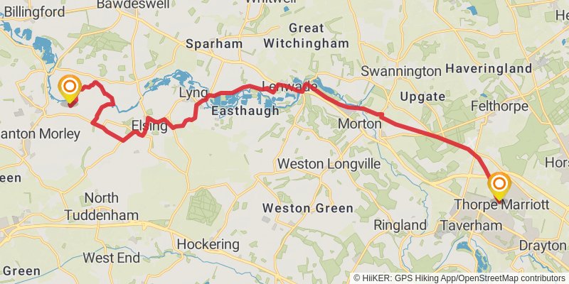 Cross Norfolk Trail stage 4 Map