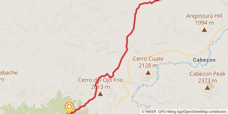 Continental Divide Trail - New Mexico stage 52 Map