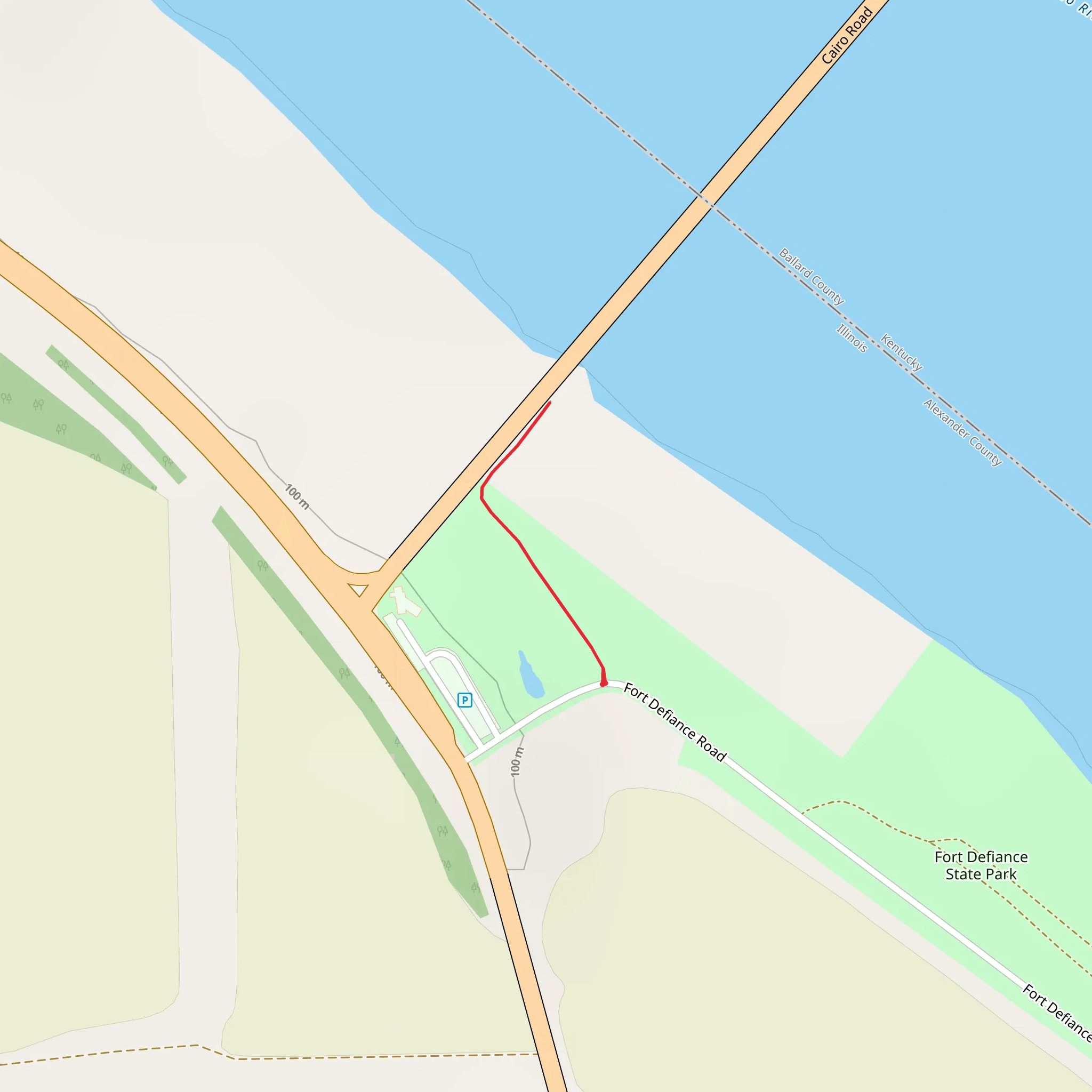 Fort Defiance Road mobile static map