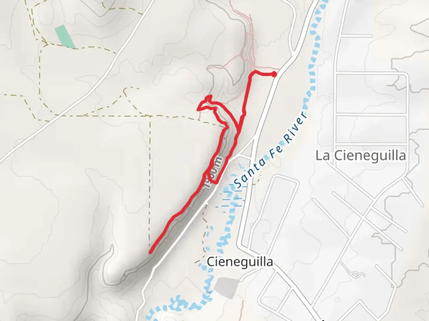 An image depicting the trail Paseo Real Loop and its surrounding area.