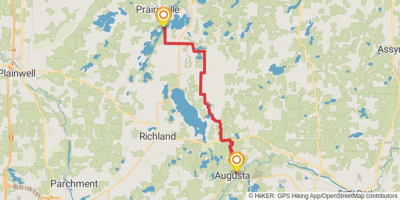 North Country Trail - Michigan Southeast stage 39 Map
