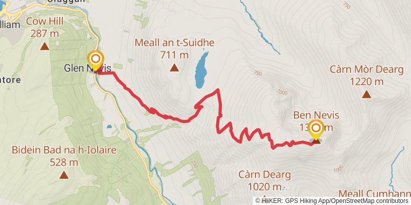 West Highland Way spur 2 Map