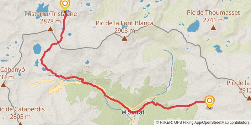 Haute Randonnée Pyrénéenne stage 38 Map