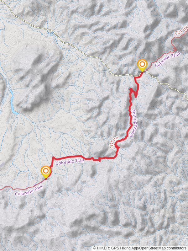Colorado Trail from Lujan Creek