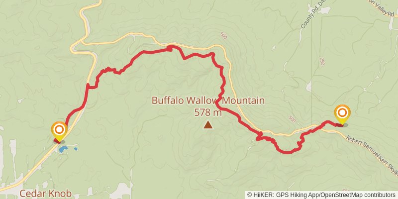 Ouachita National Recreation Trail - Oklahoma stage 5 Map