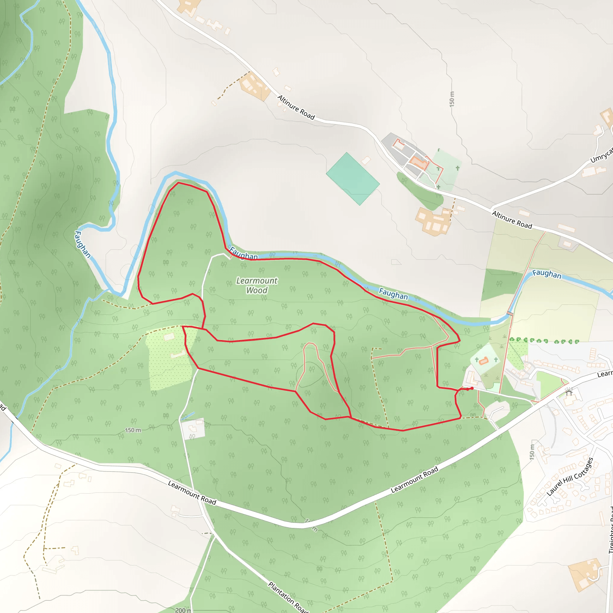 Learmount Forest Walk mobile static map