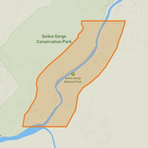 Geikie Gorge National Park mobile static map