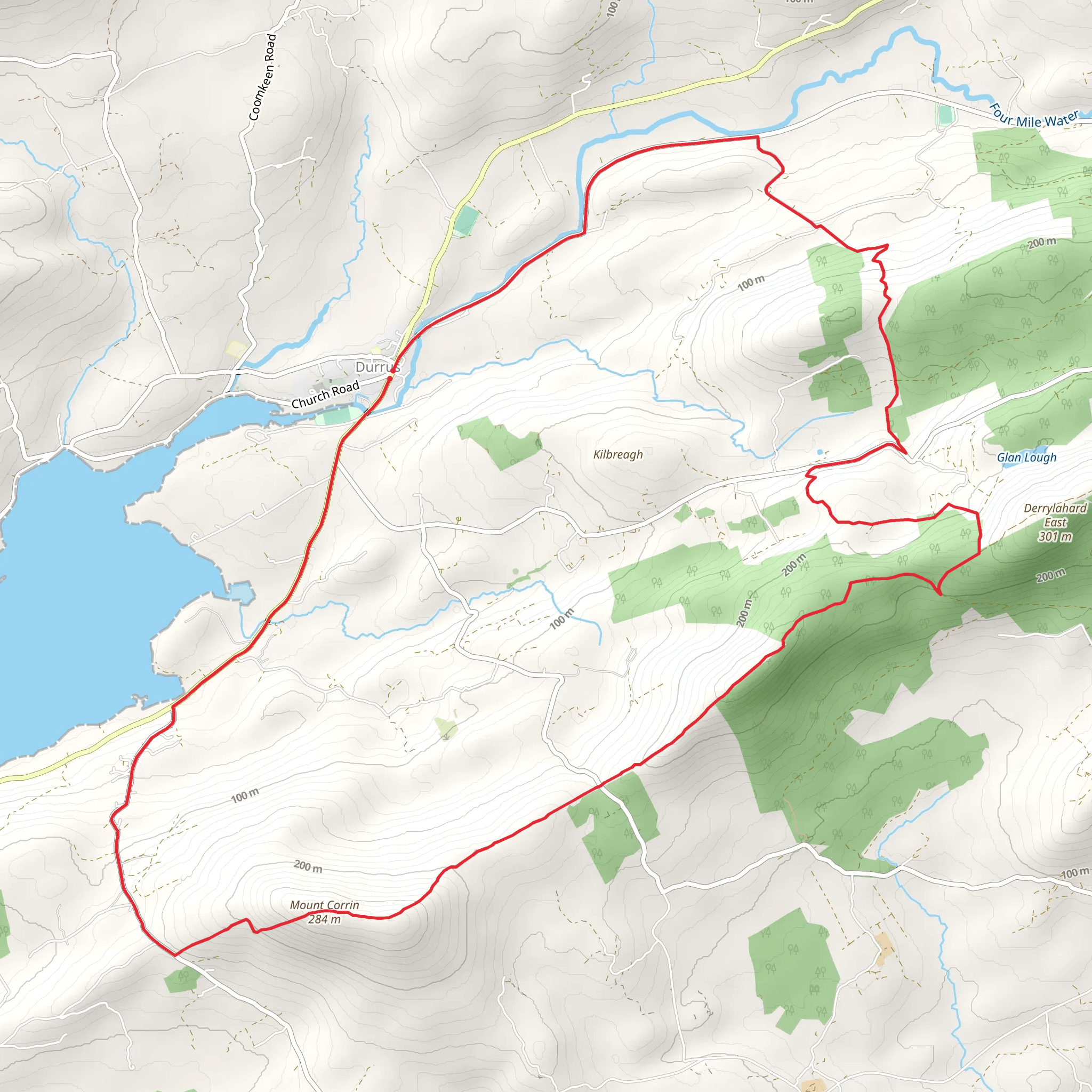 Mount Corrin Loop mobile static map