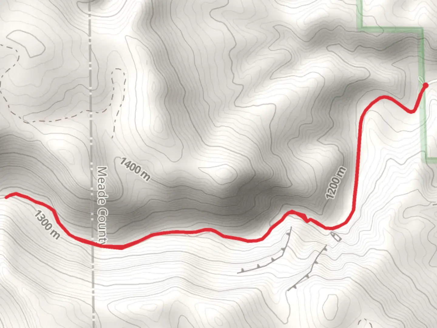 An image depicting the trail Elk Canyon - White Gate and its surrounding area.