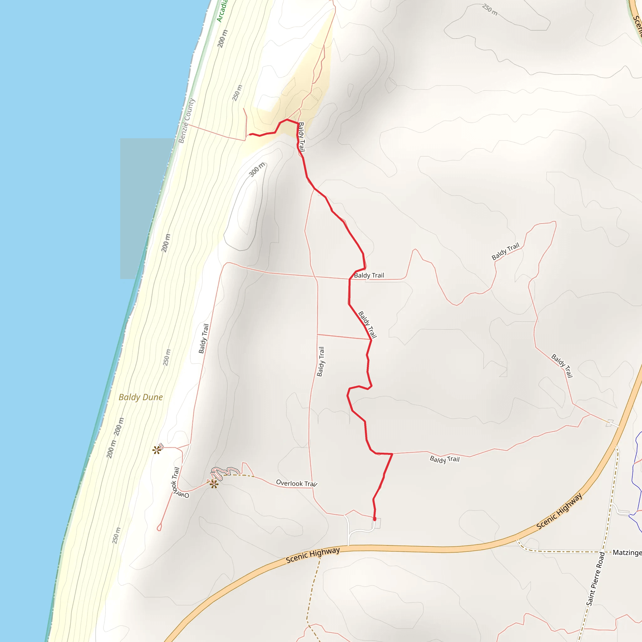 Arcadia Dunes - The C S Mott Nature Preserve mobile static map
