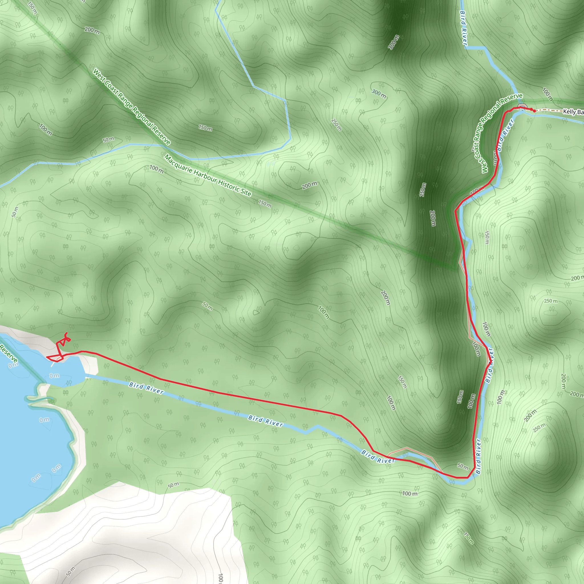 Kelly Basin Trail mobile static map