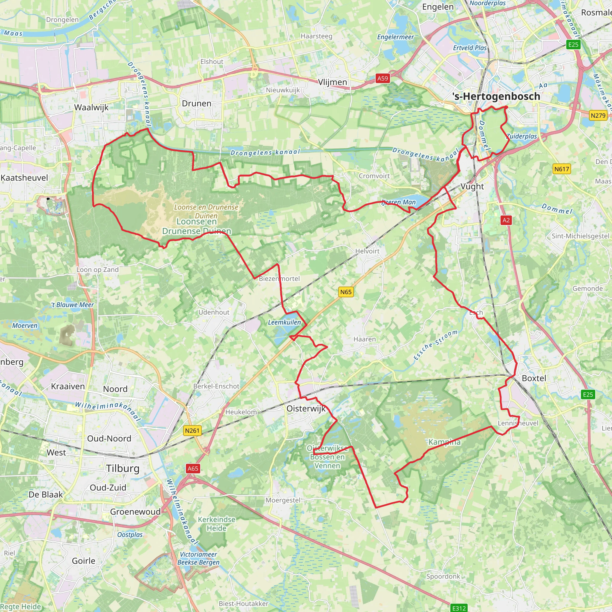 Sterrebosweg, Annadreef and Gemullehoekenweg Loop mobile static map