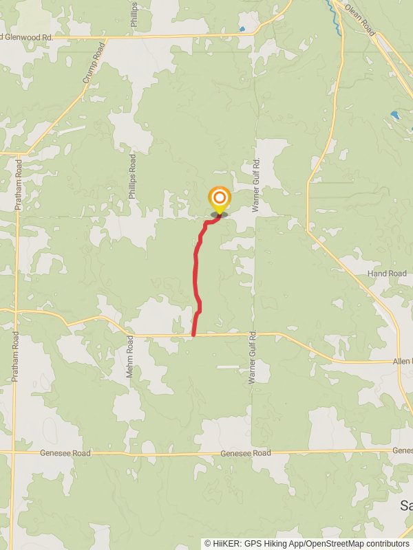 Warner Gulf Road Trail - West mobile static map