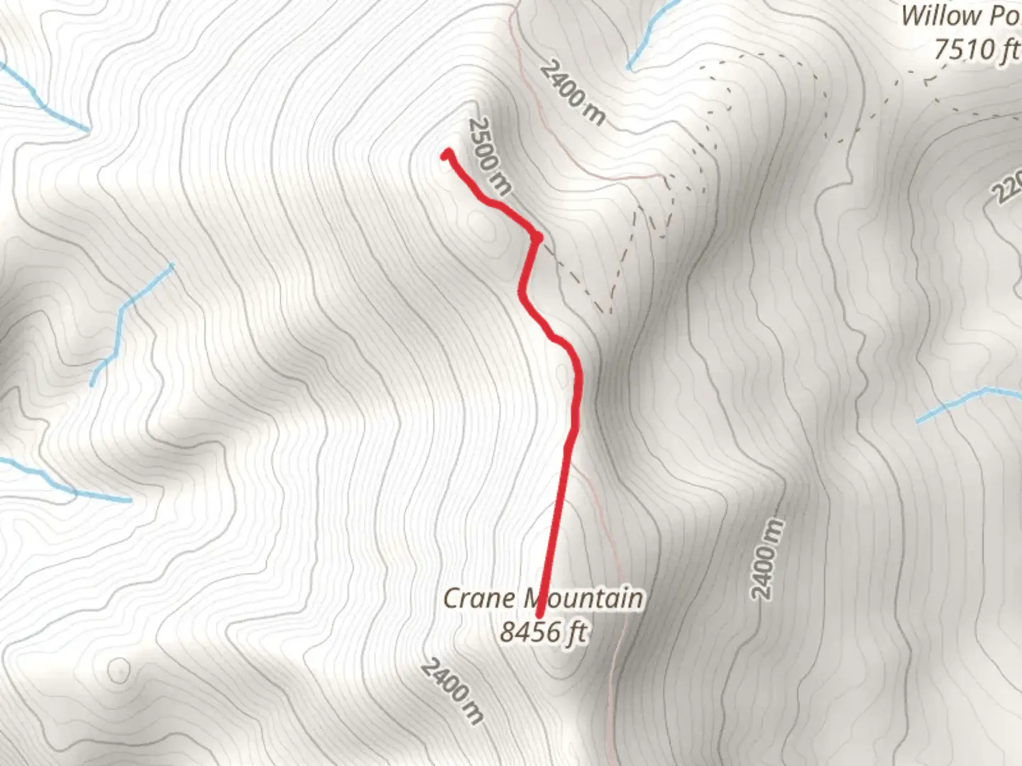 An image depicting the trail Crane Mountain Walk and its surrounding area.