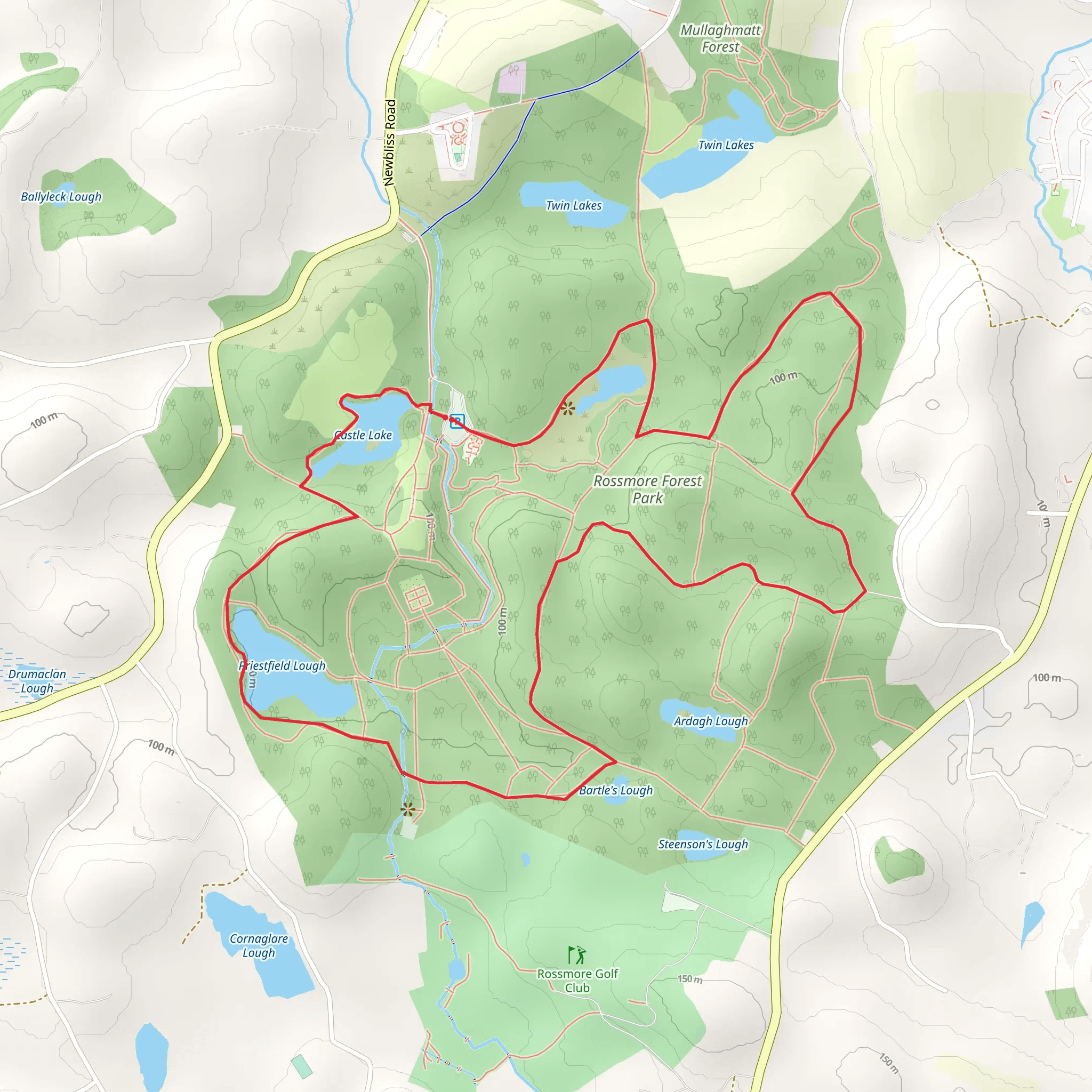 The Rossmore Loop mobile static map