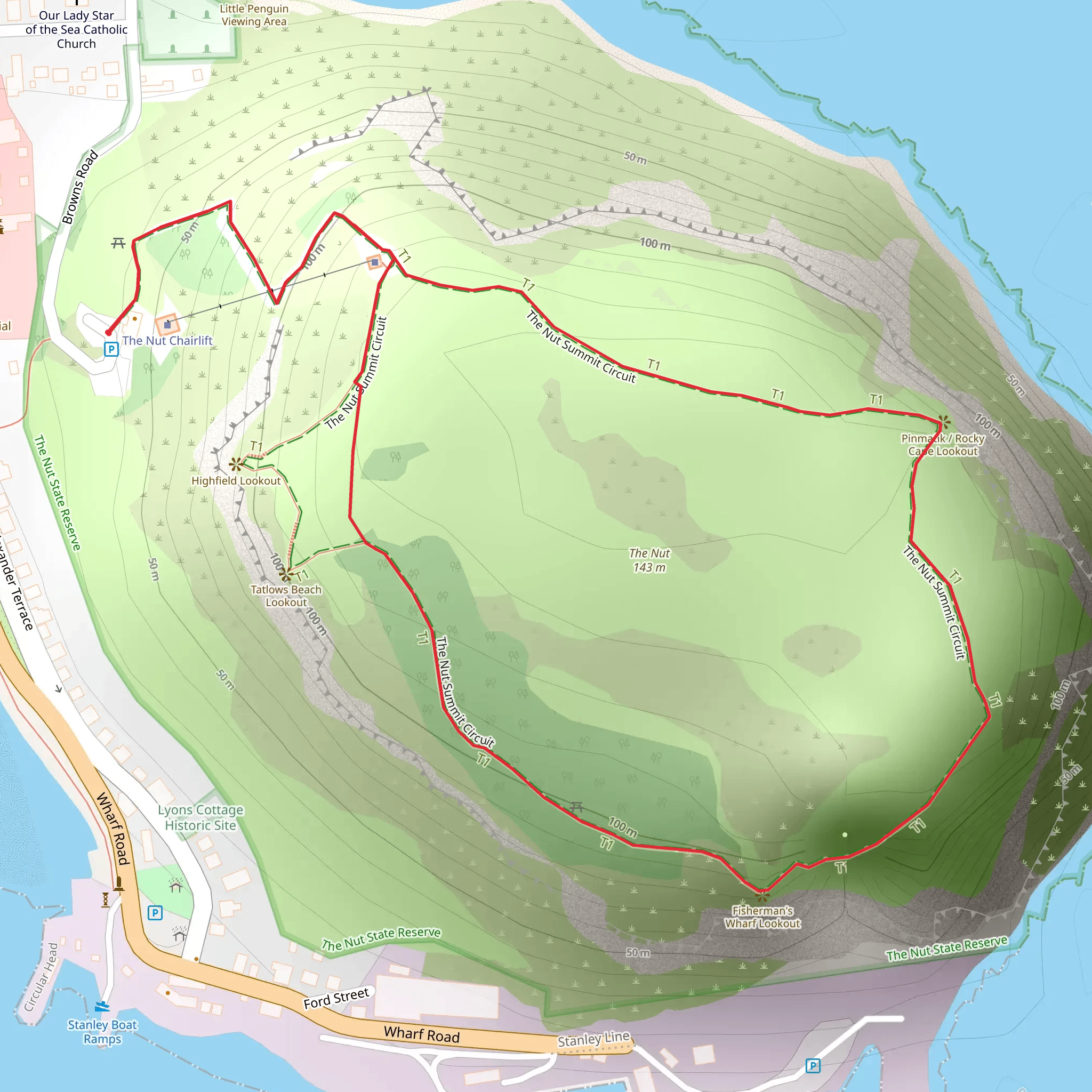 The Nut Walk mobile static map