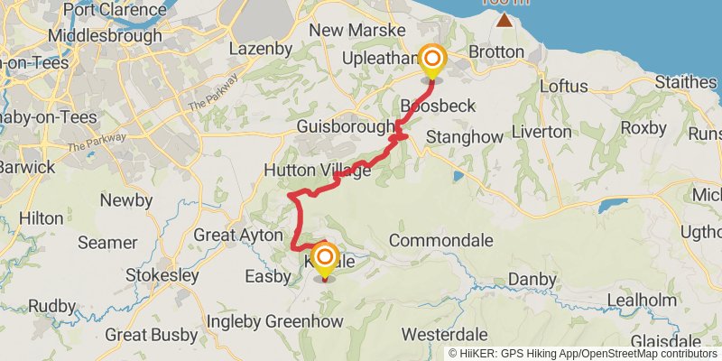 Wild Yorkshire Way stage 25 Map