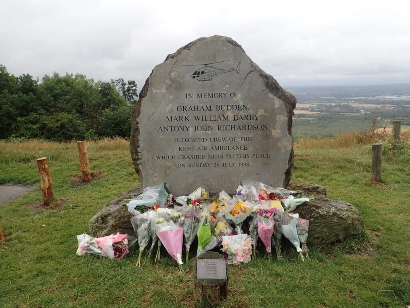 An image depicting the trail Blue Bell Hill and its surrounding area.