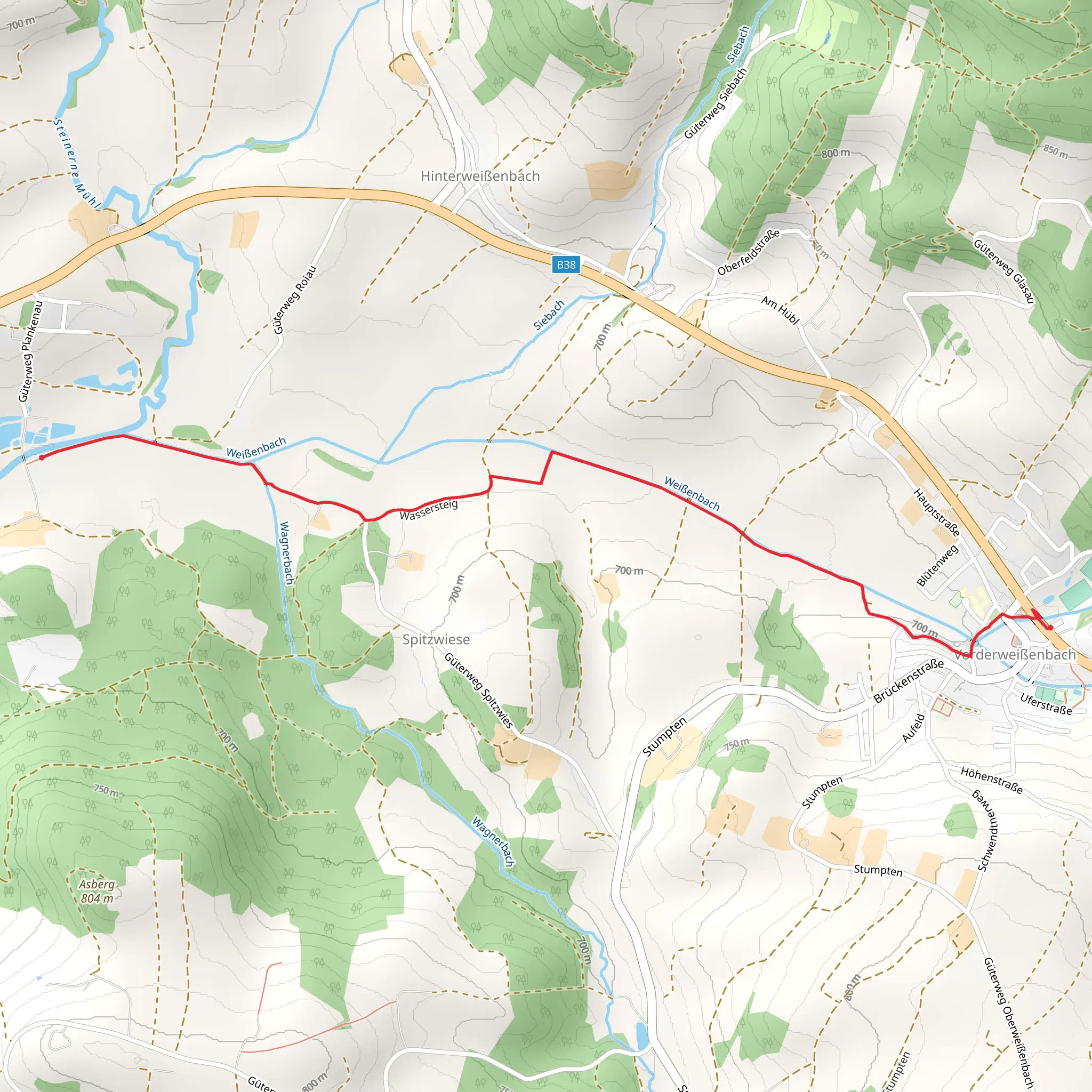 27a Wassersteig mobile static map