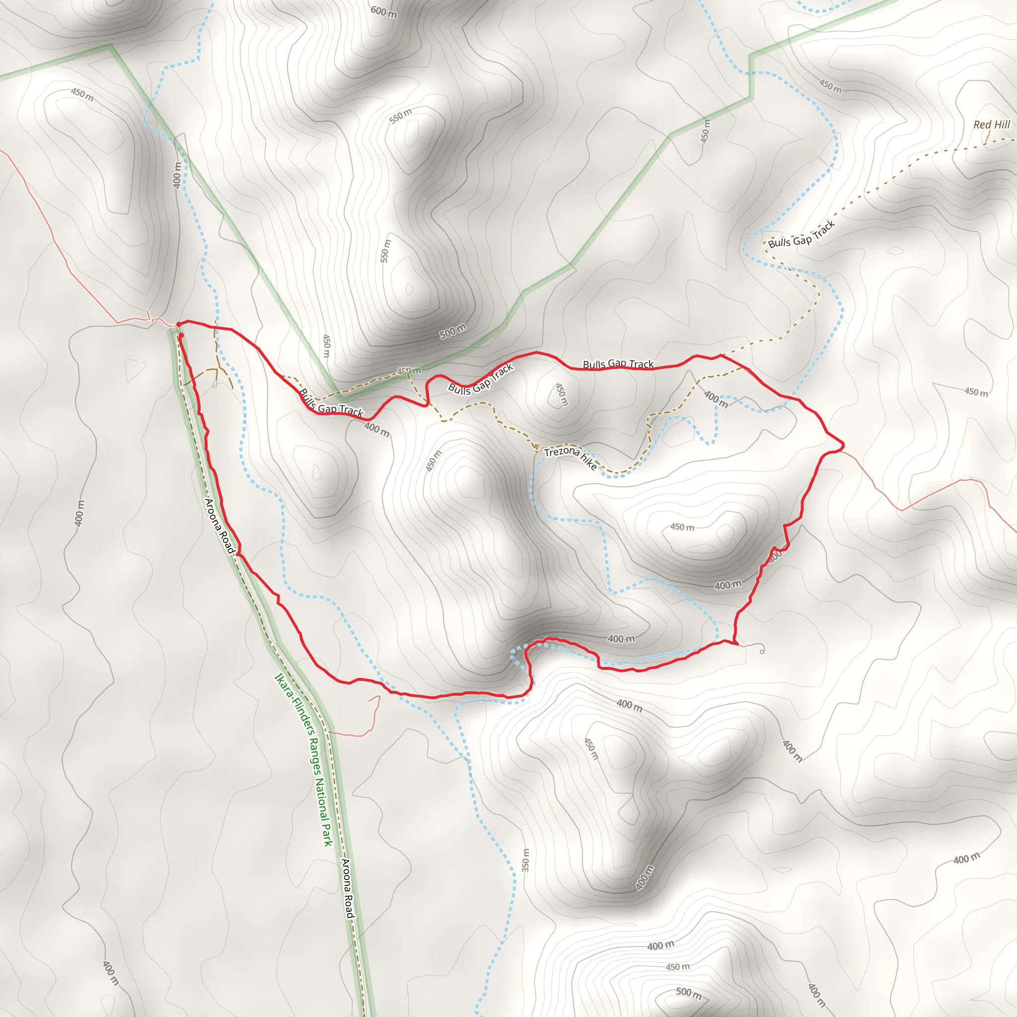 Yuluna Hike mobile static map