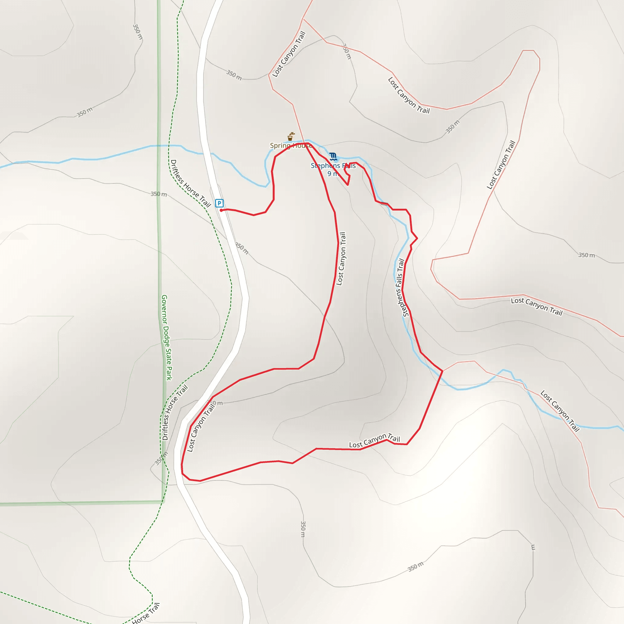 Lost Canyon Loop Trail mobile static map