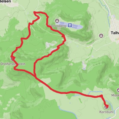 Olgahohe and Kornbuhl Loop mobile static map