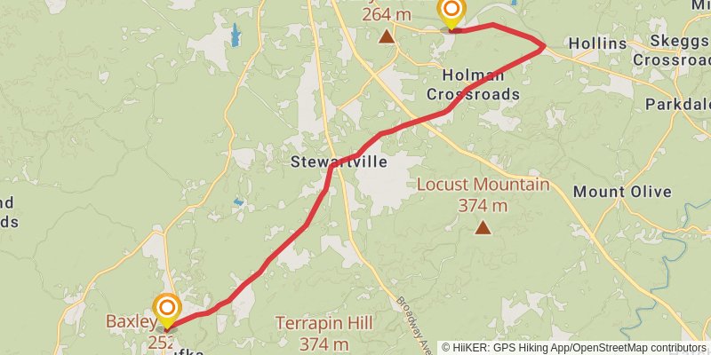 Great Eastern Trail (Incomplete) stage 21 Map