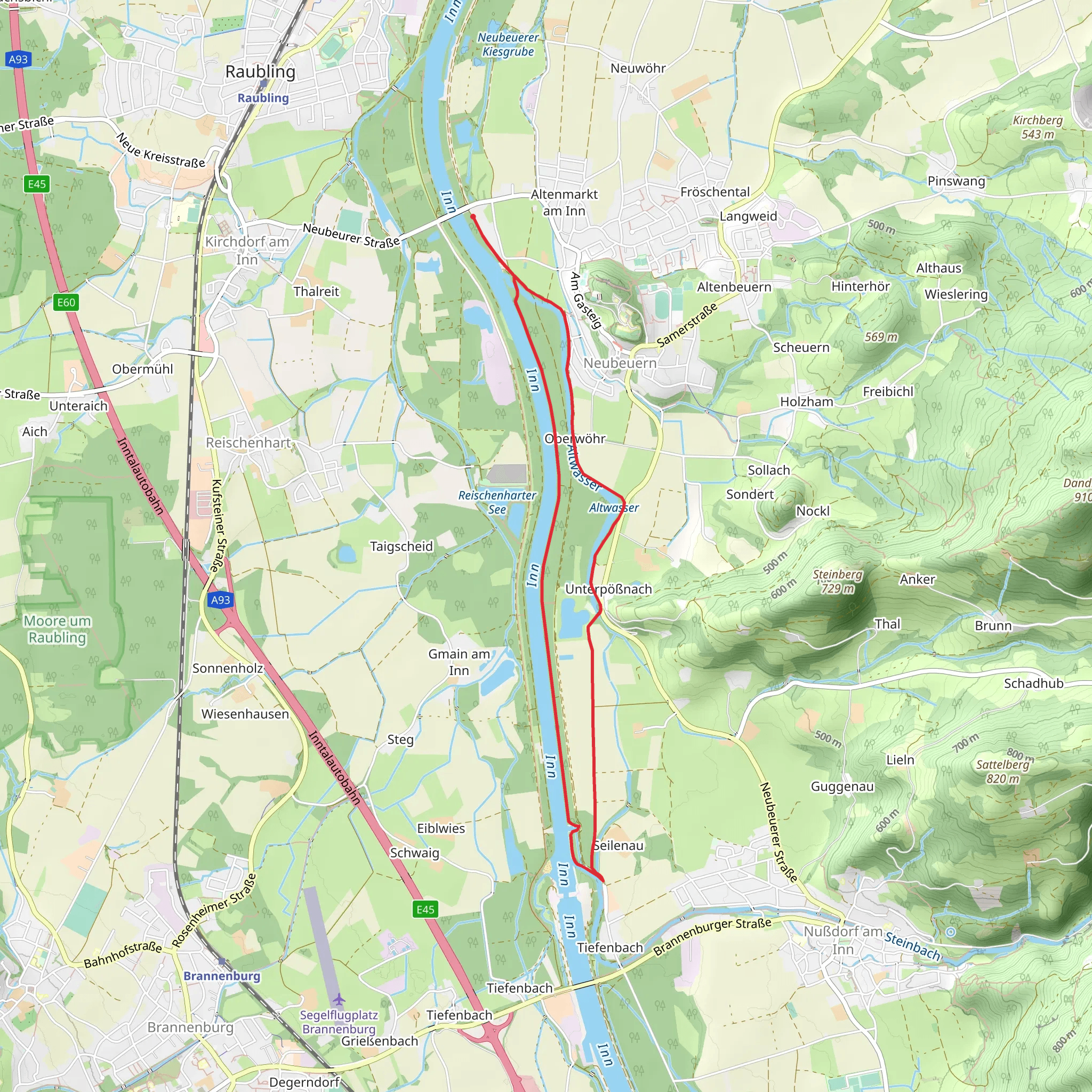 Altwasser via Seilenau mobile static map