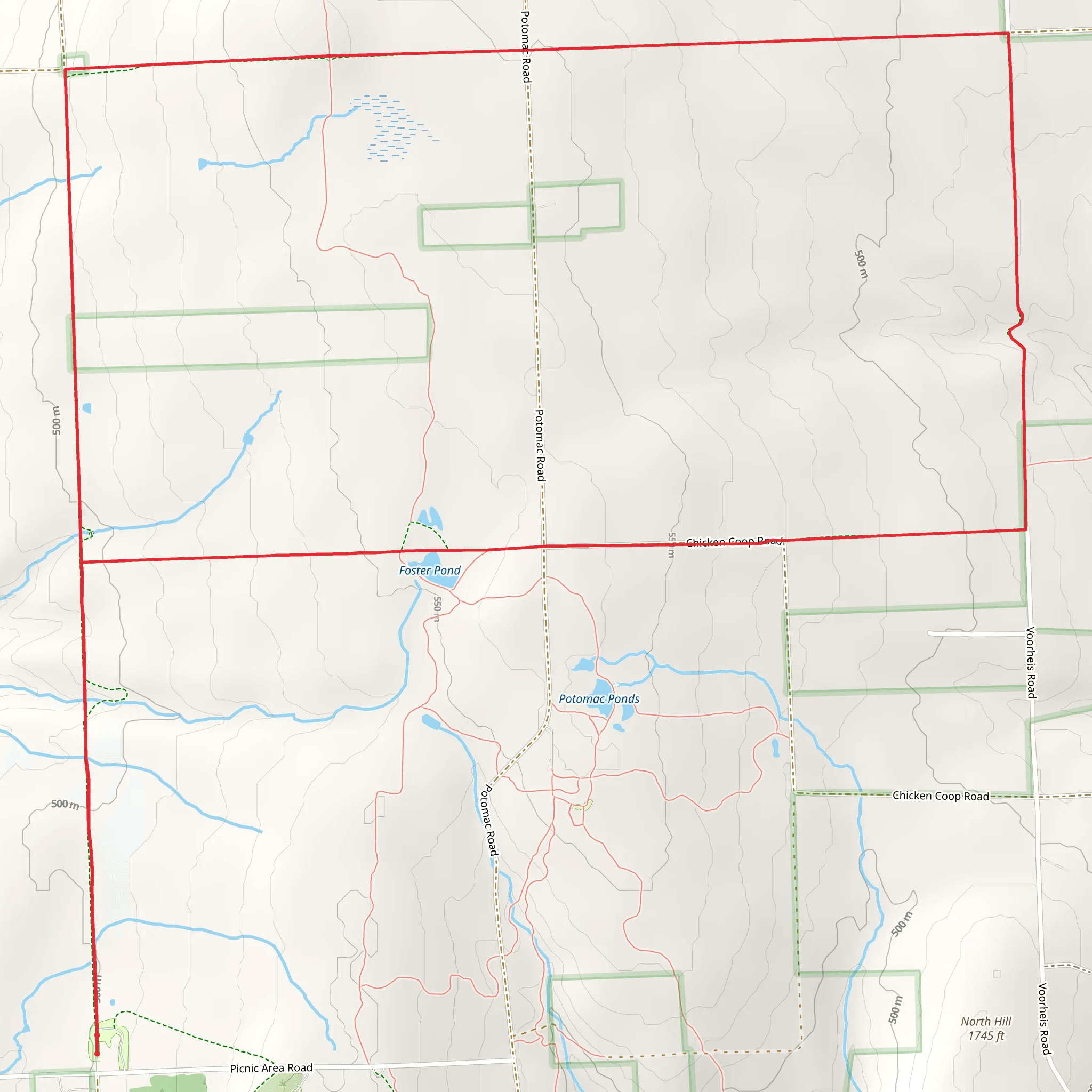 Backbone Trail mobile static map