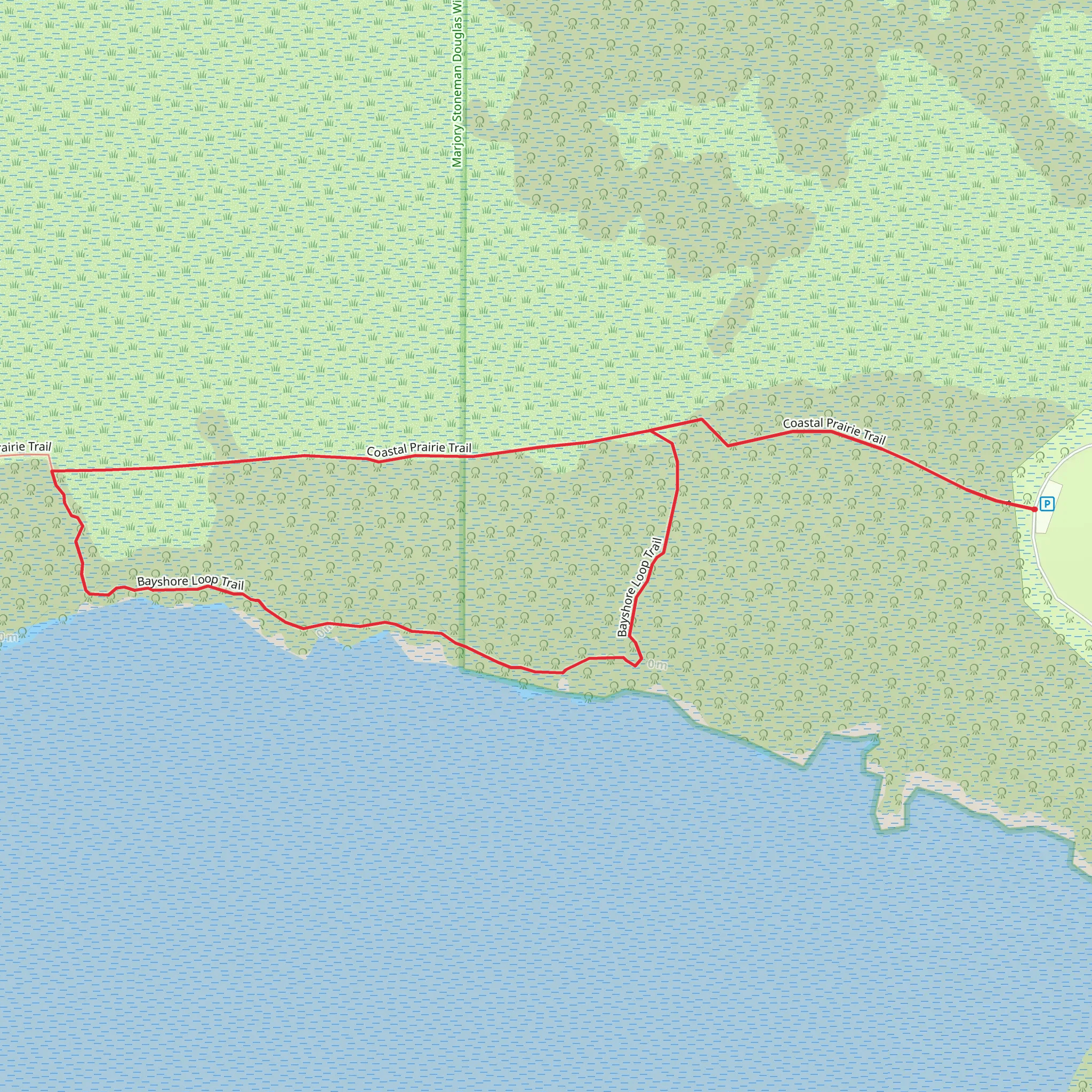 Bayshore Loop Trail mobile static map