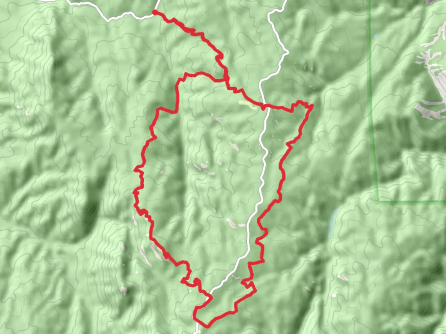 An image depicting the trail Barr, Cabin Ridge and Scottys Loop Trail and its surrounding area.