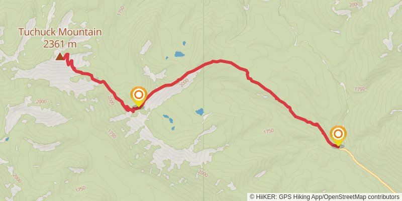 Thoma - Tuchuck Trail stage 2 Map