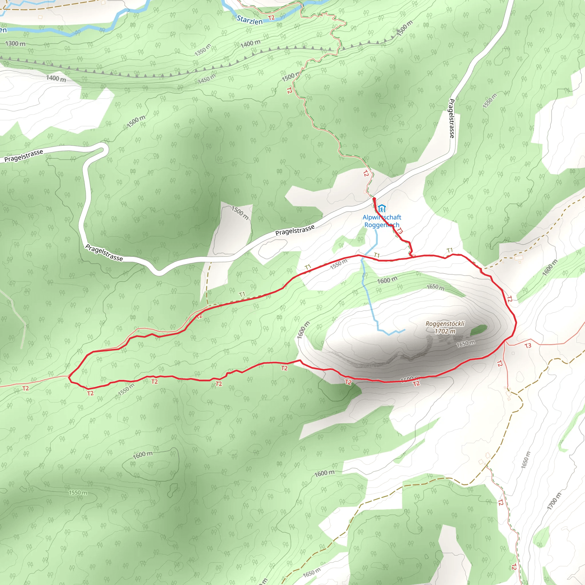Urwaldspur Loop mobile static map