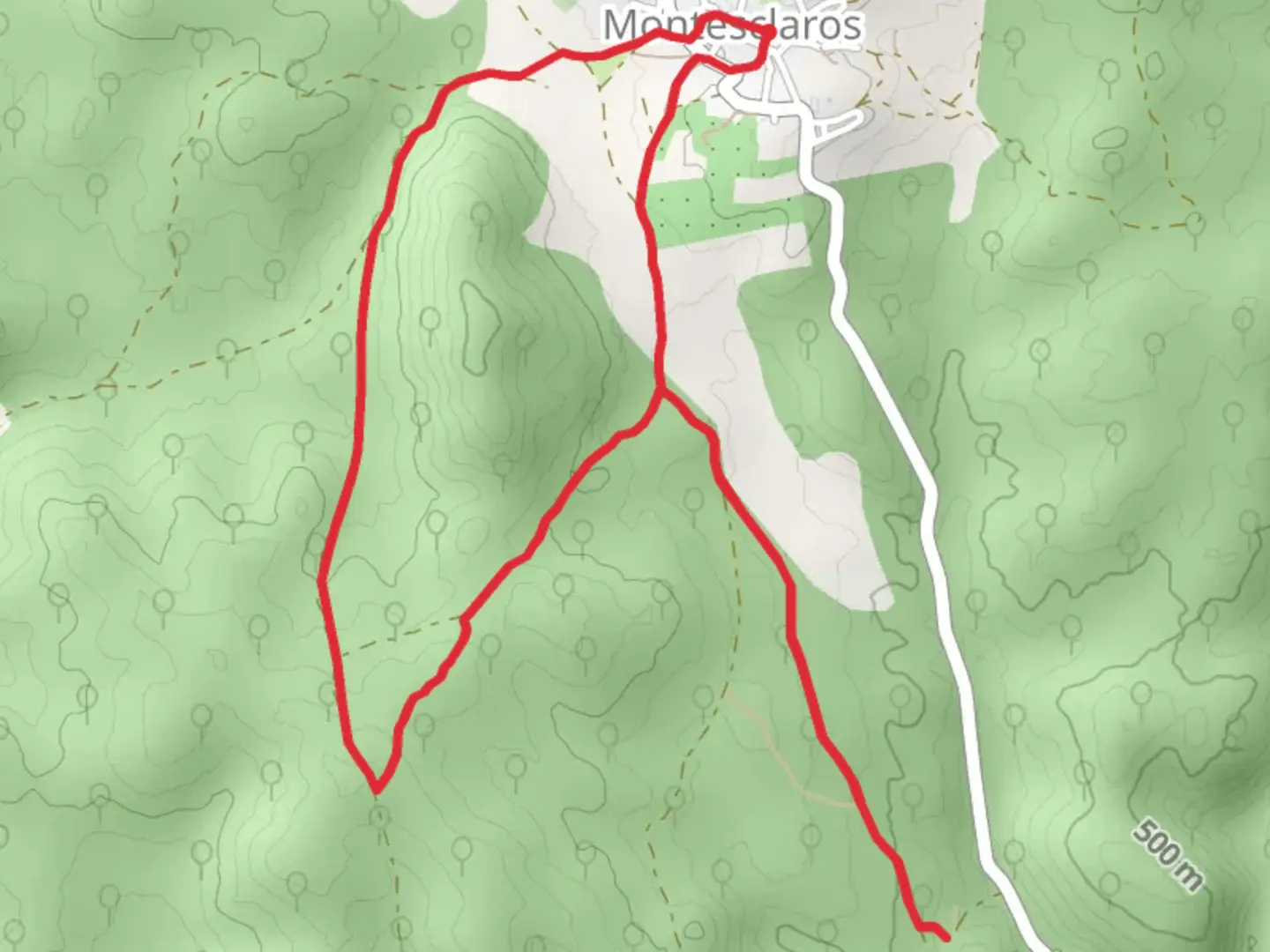 An image depicting the trail Limestone Route PR TO 26 and its surrounding area.