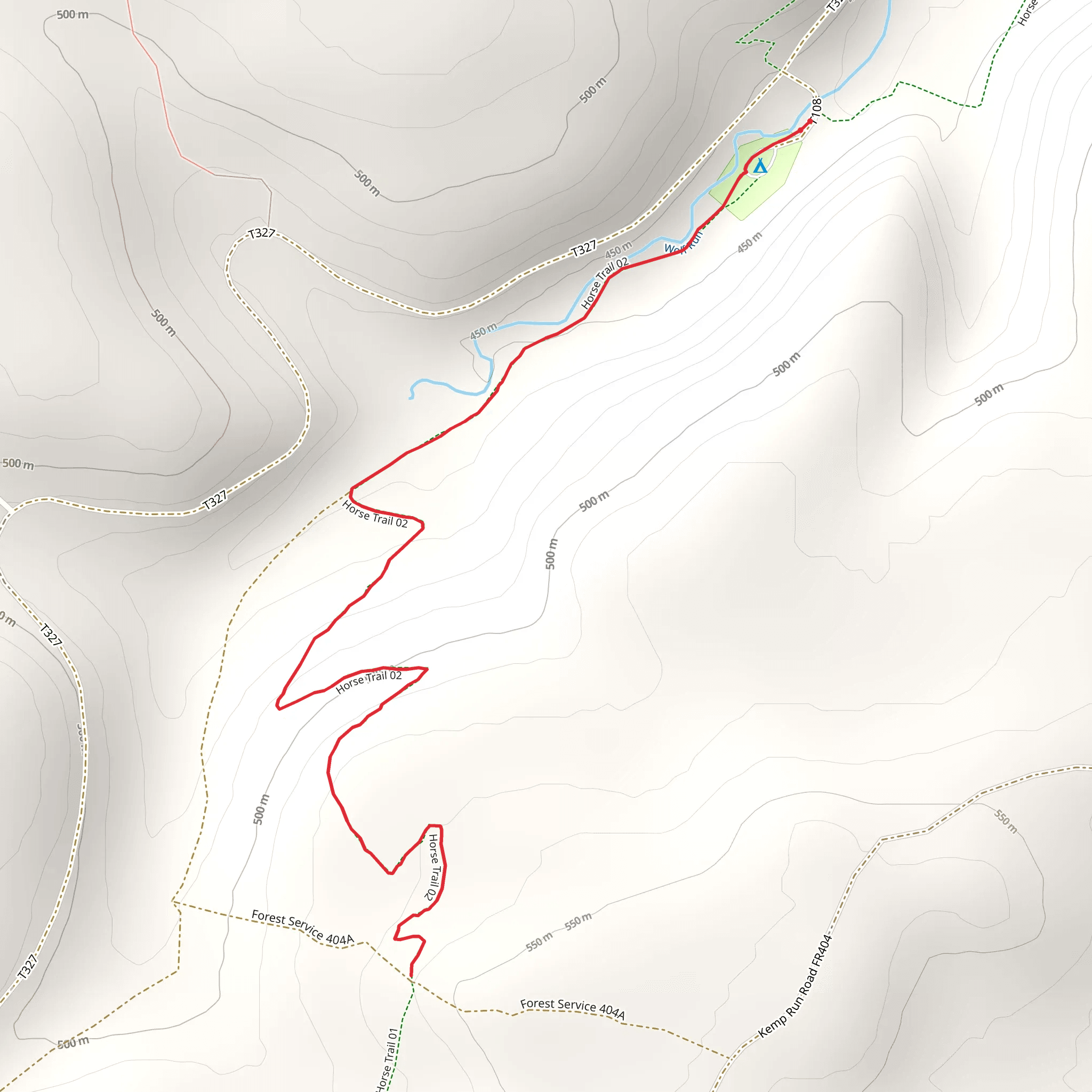 SCHT - Kelly Pines Trail mobile static map