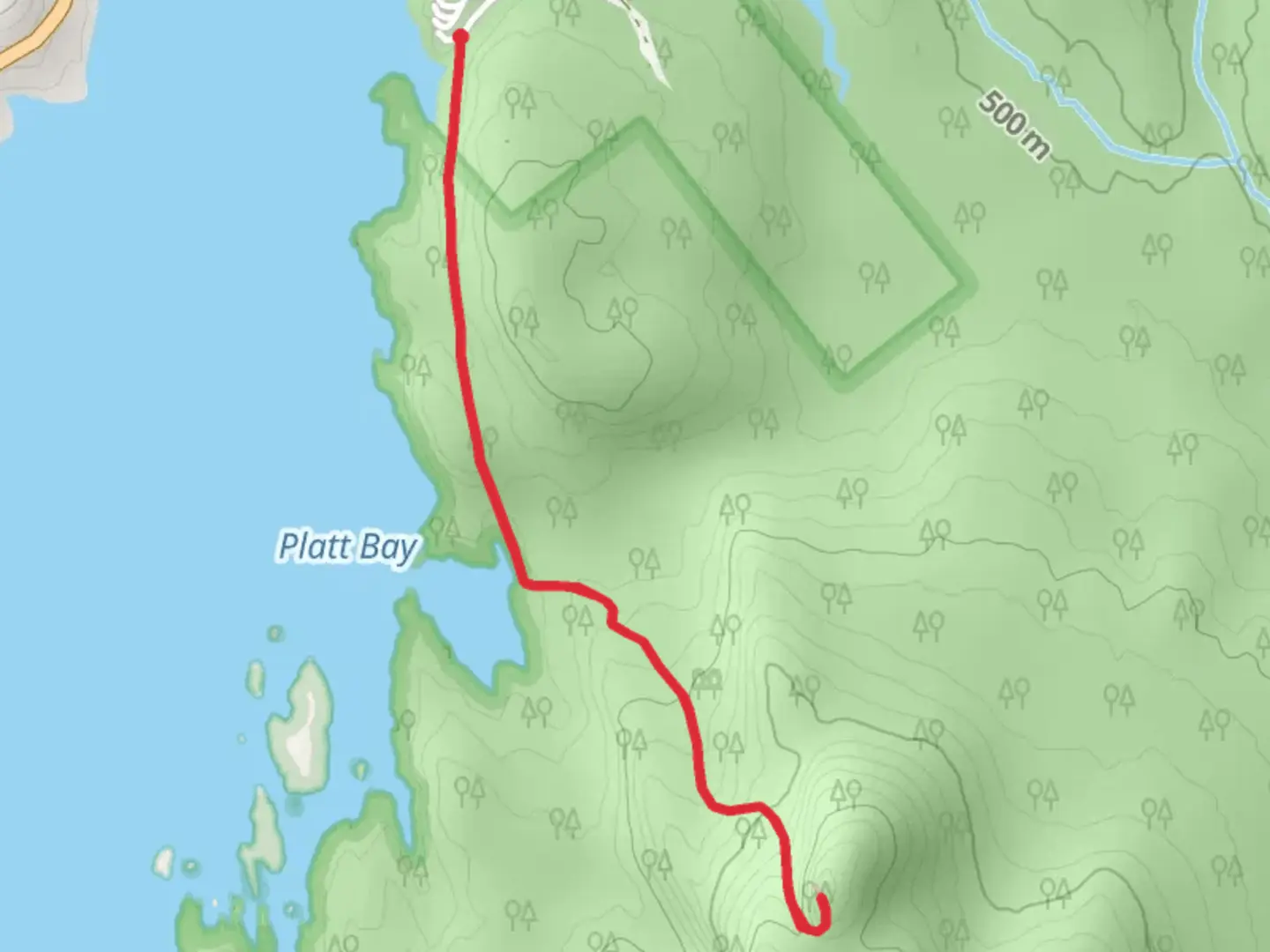 An image depicting the trail Baldface Mtn Trail and its surrounding area.