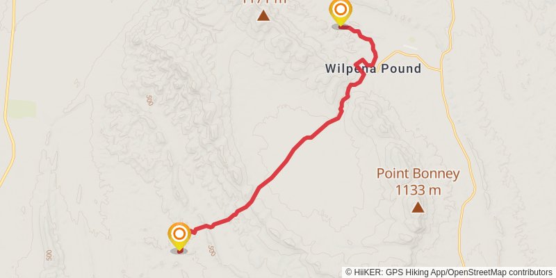 Heysen Trail stage 54 Map