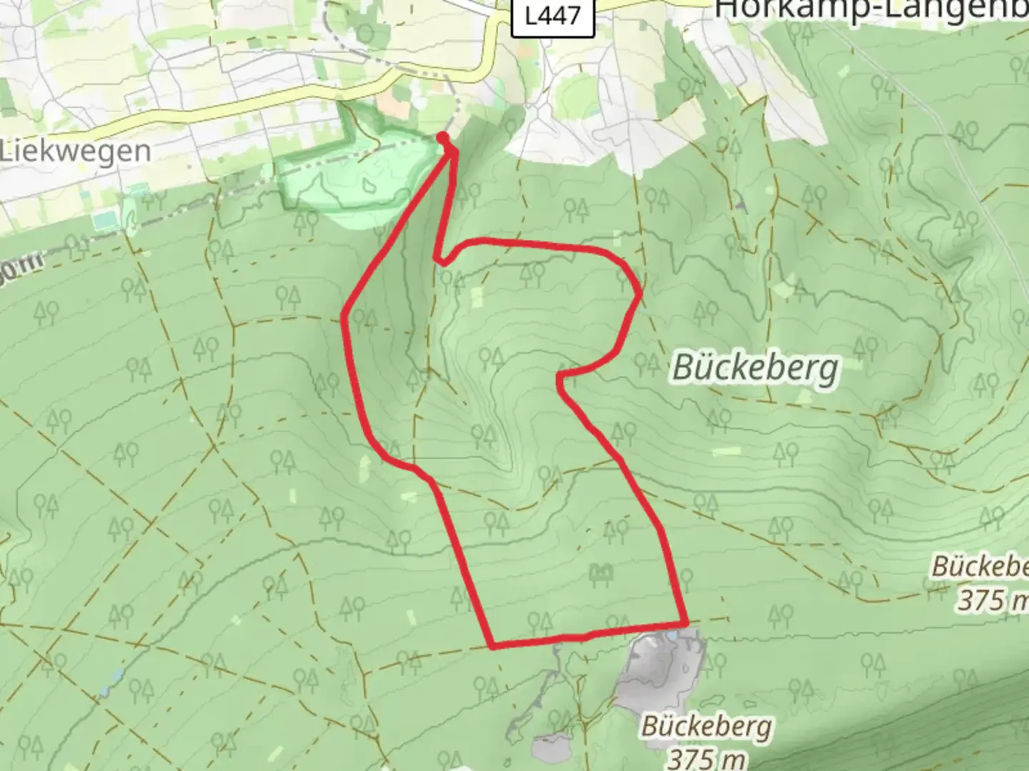 An image depicting the trail Arbeitslosenweg Loop and its surrounding area.
