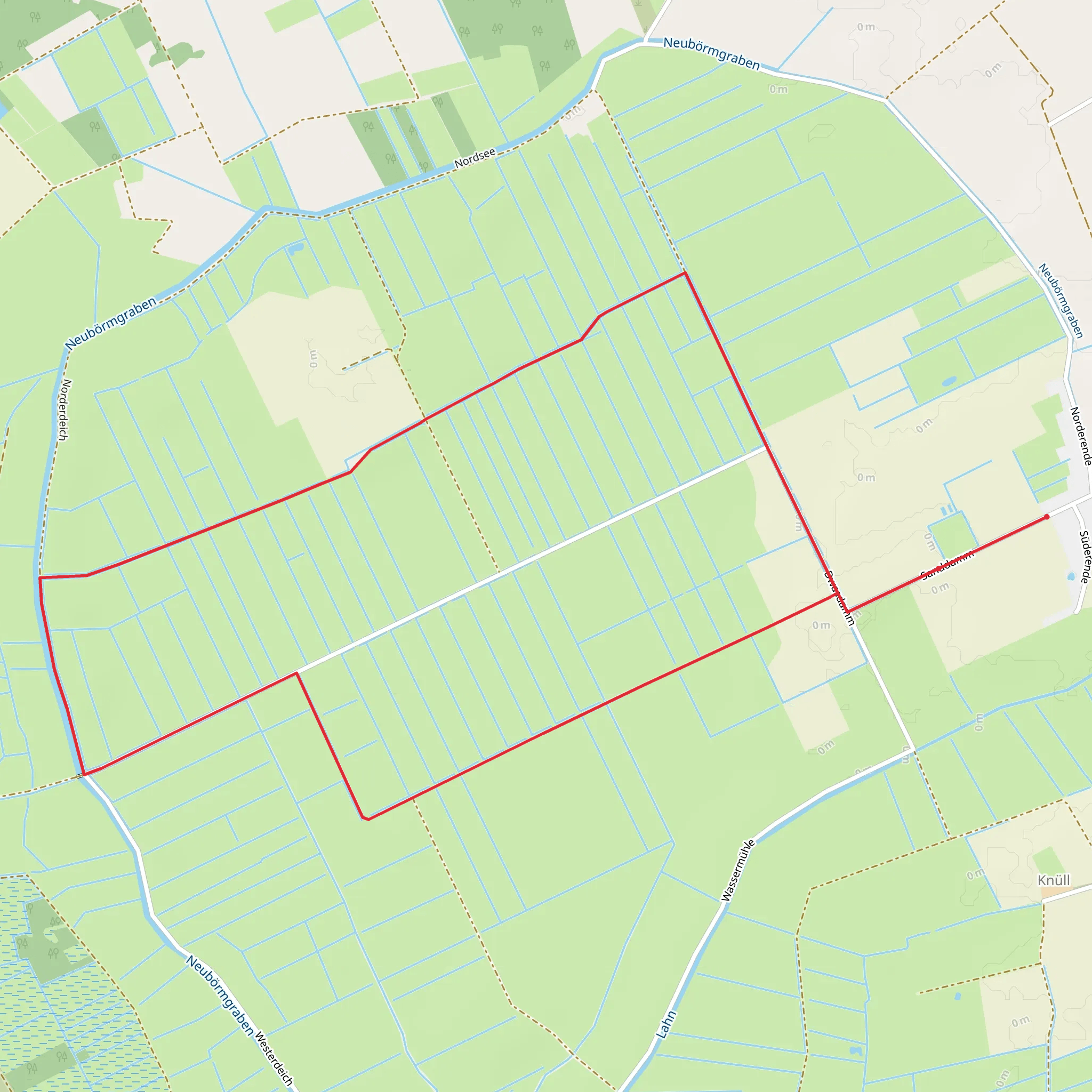 Boermer Koog Loop mobile static map