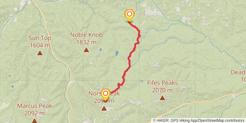 Ultra Pedestrian North Loop stage 176 Map