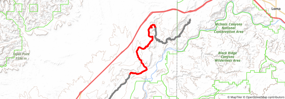 American Discovery Trail South Route stage 281 Map