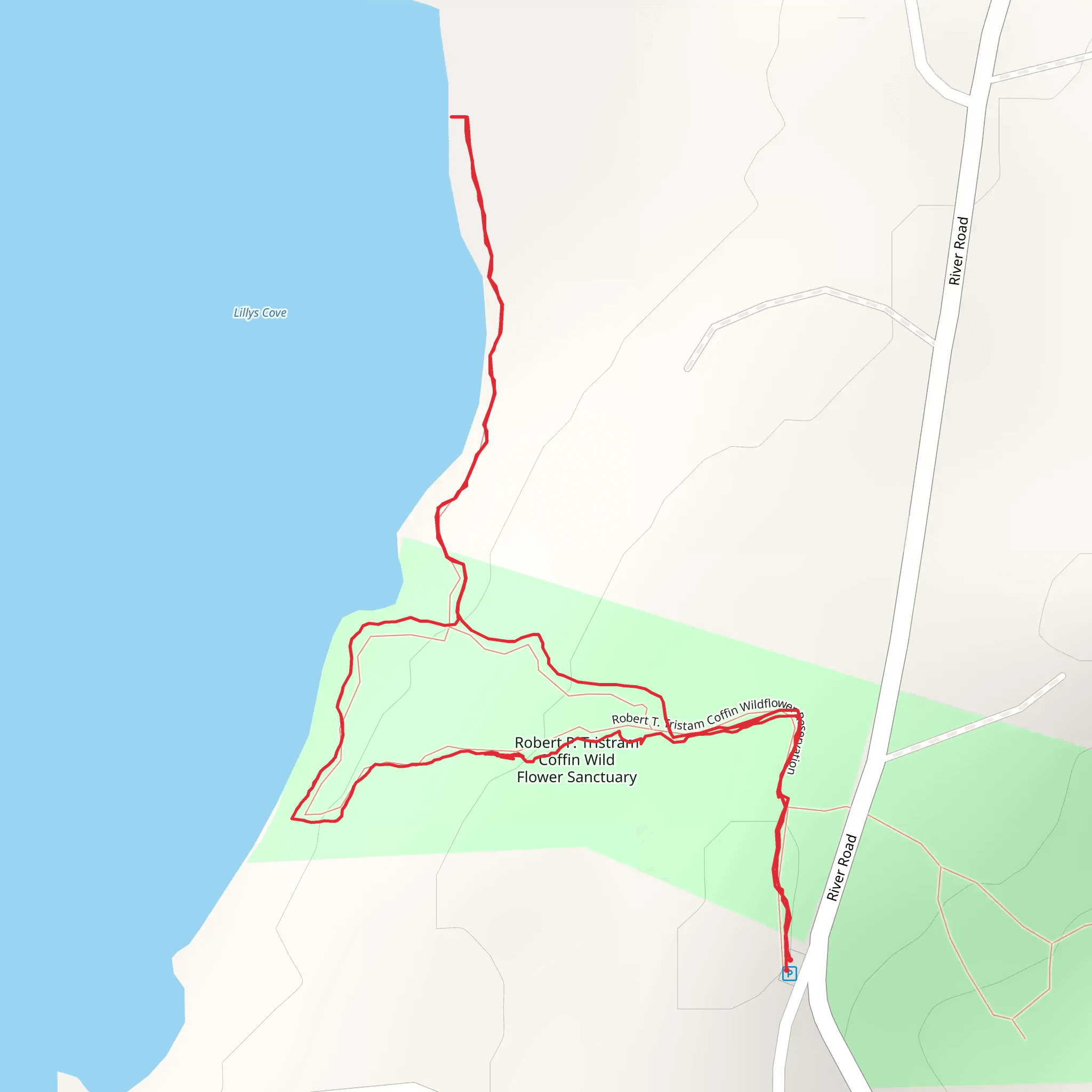 Lillys Cove Loop mobile static map